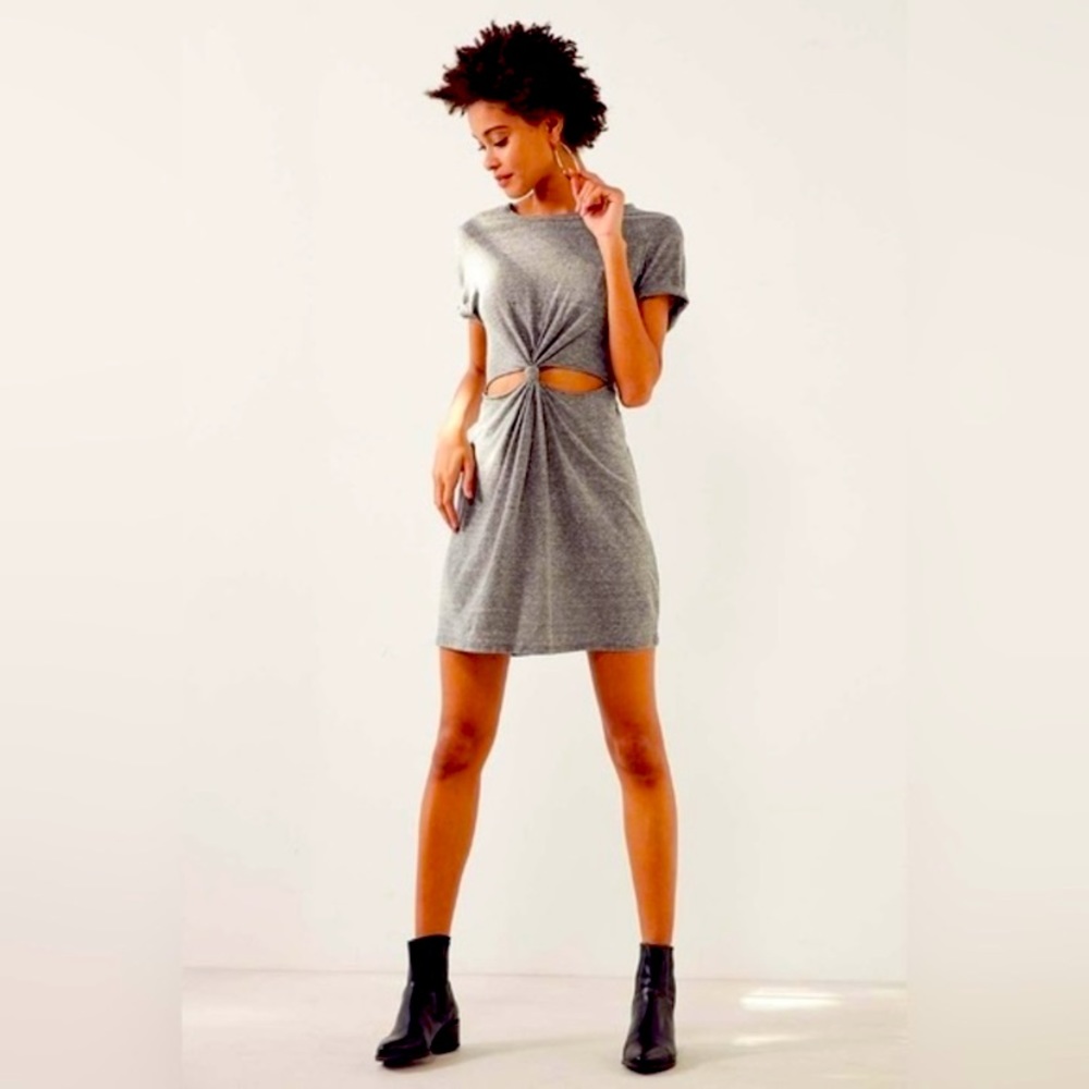 Honey Punch cute heather grey cutout dress! Never worn!